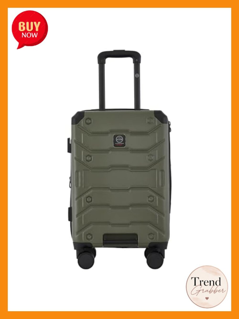 Expandable Hardside Carry-On Luggage with Spinner Wheels and TSA Lock